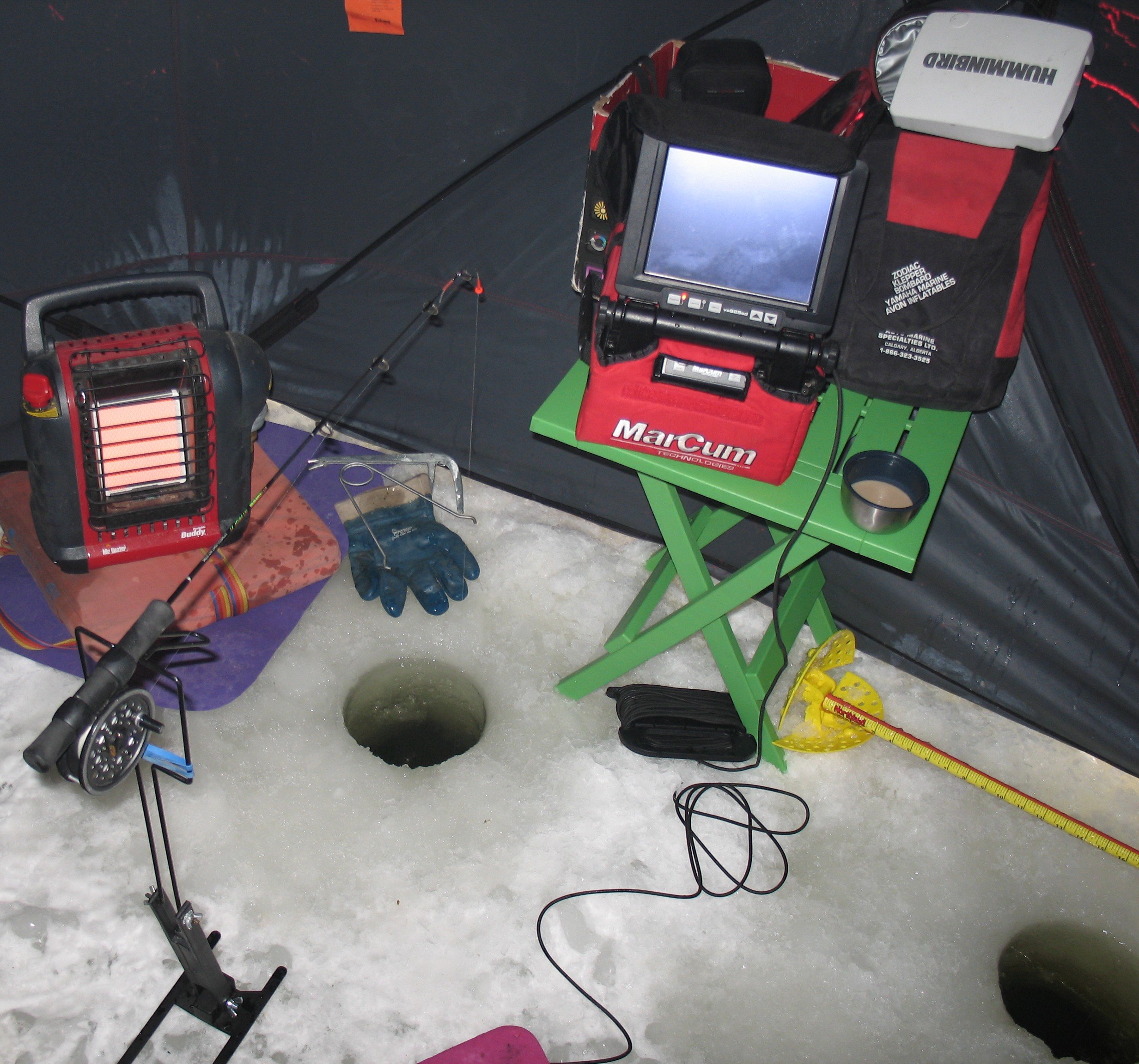 Tipdowns that have a spinning reel on them. - Ice Fishing Forum