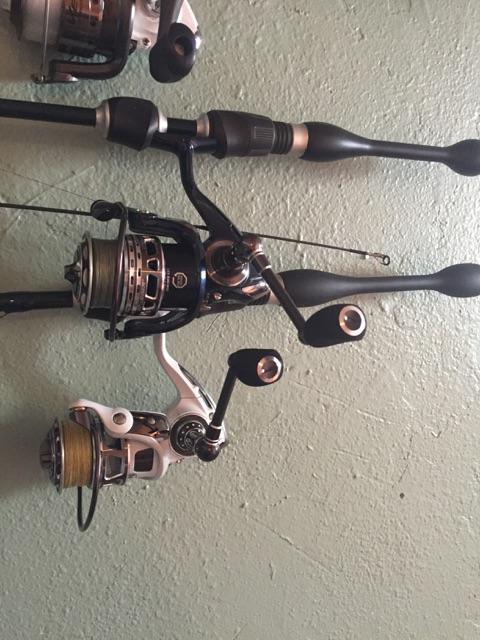 Pflueger patriarch reel and St.. Croix legend walleye rod.