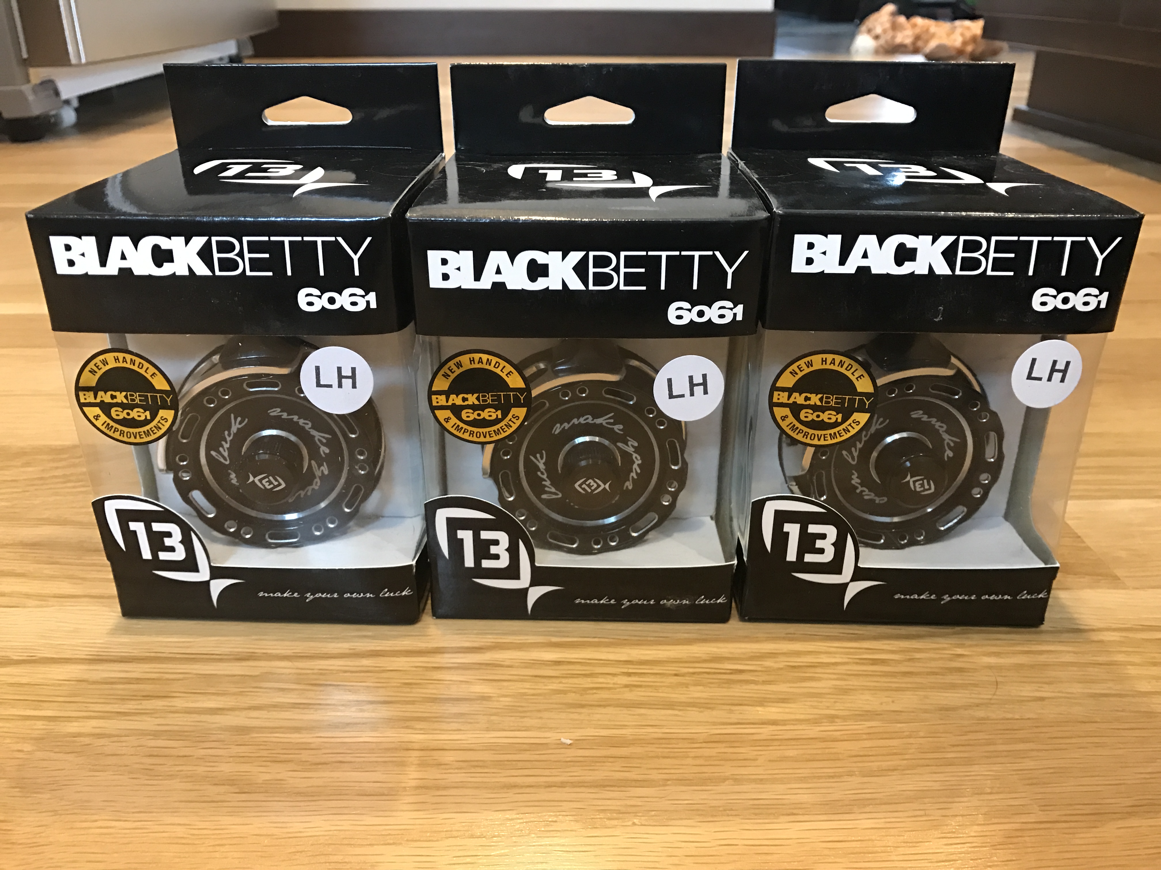 New In Box: 13 Fishing Black Betty 6061 Left Hand Inline Reels - Classified  Ads - Classified Ads
