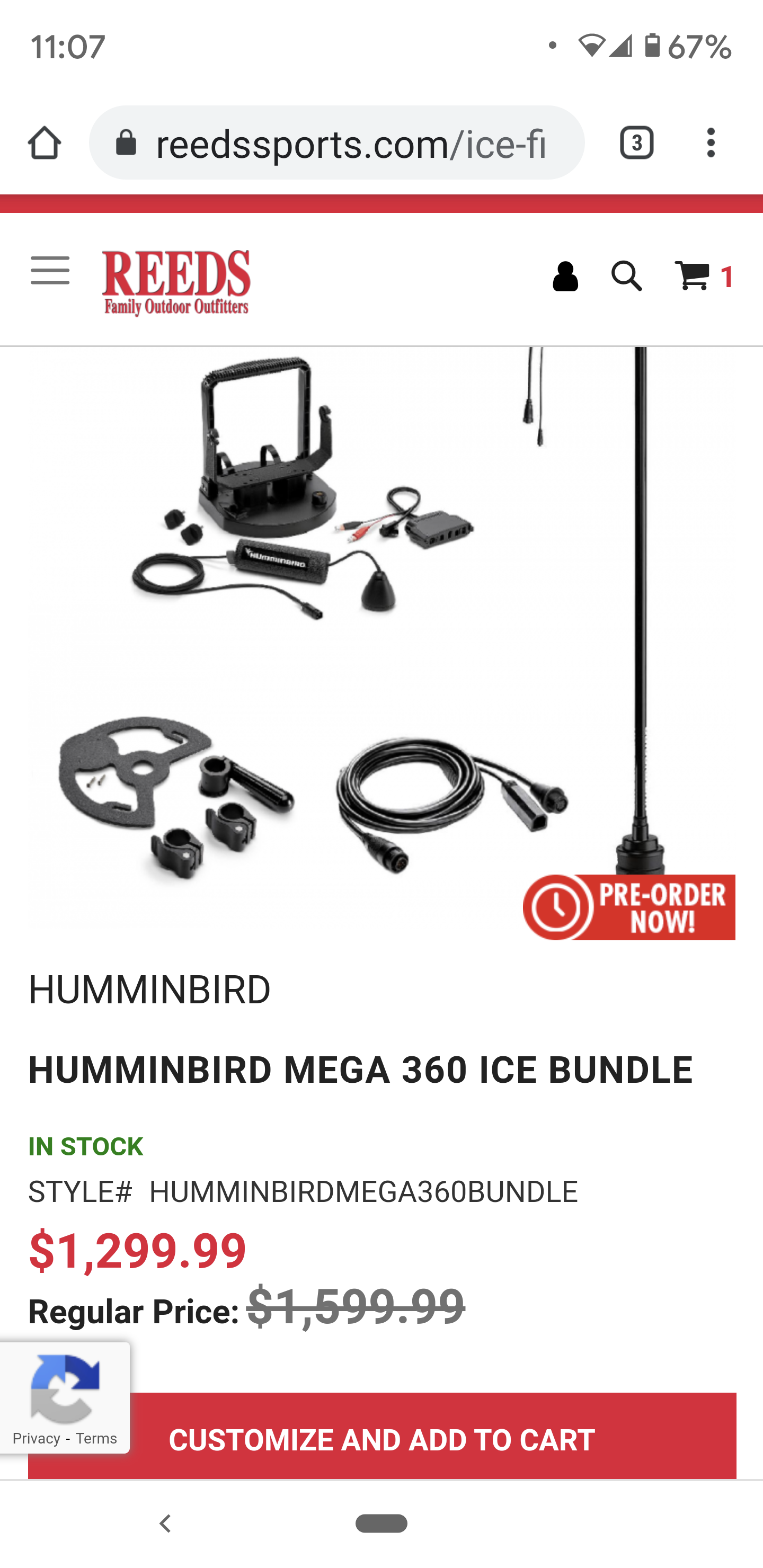 Humminbird ICE Helix Ready MEGA 360 Bundle