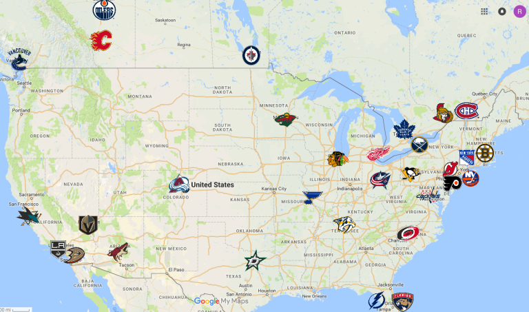 Nhl Map Complete 