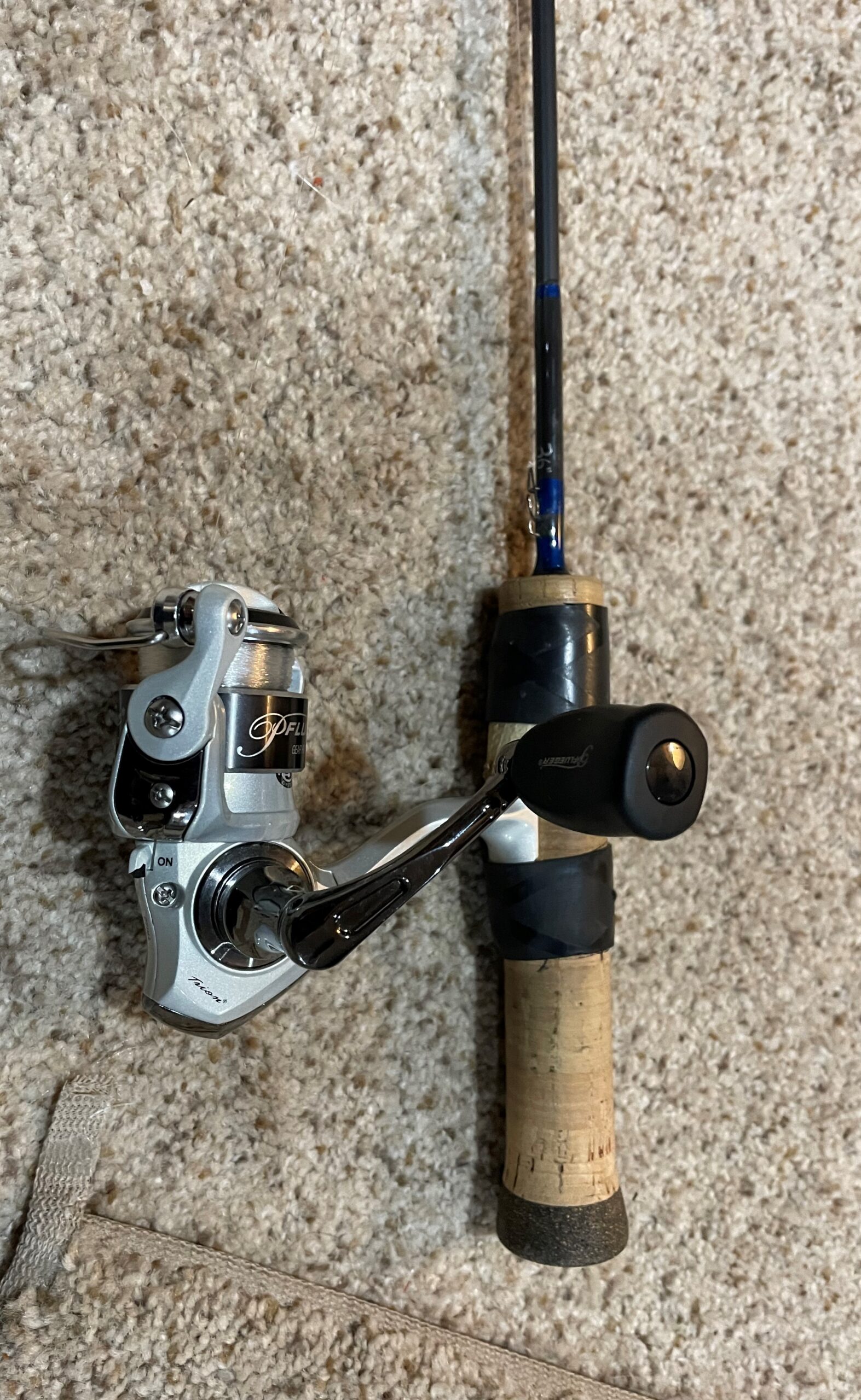 Tuned Up Custom Rods Quick Tip Ice Fishing Rod Combo – $125