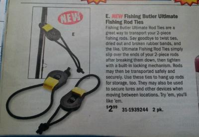 Fishing Butler Ultimate Fishing Rod Ties - 2 Pack